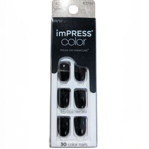 NWT imPRESS color black nails